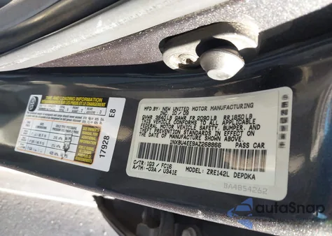 2010 Toyota Corolla Le from USA, damaged, VIN 1NXBU4EE9AZ268866